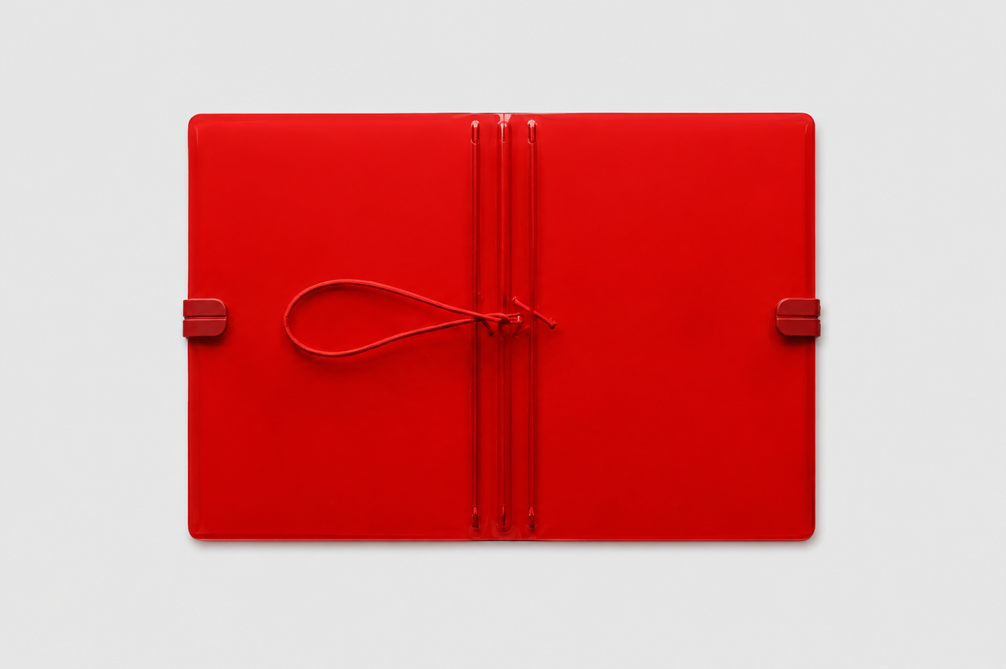 Transparent Vinyl Journal Planner Notebook Cover in Red | Pocket, A5, A6, B6