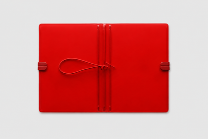 Transparent Vinyl Journal Planner Notebook Cover in Red | Pocket, A5, A6, B6