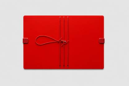 Transparent Vinyl Journal Planner Notebook Cover in Red | Pocket, A5, A6, B6