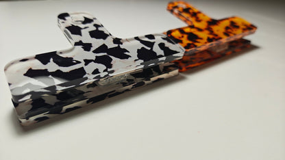 Acrylic Page Clips | Cow Print & Tortoiseshell Bookmarks - FORMA & FOLIO