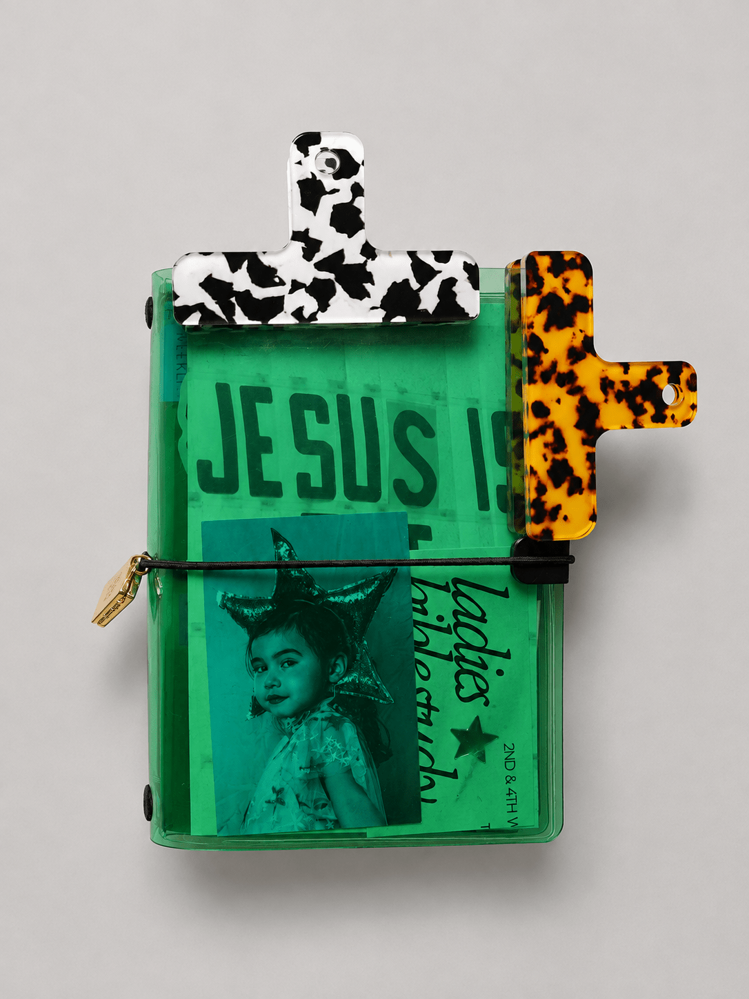 Acrylic Page Clips | Cow Print & Tortoiseshell Bookmarks - FORMA & FOLIO