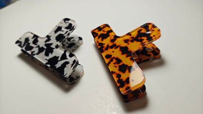 Acrylic Page Clips | Cow Print & Tortoiseshell Bookmarks - FORMA & FOLIO