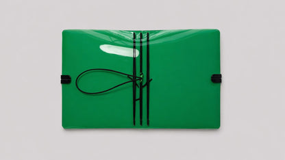Transparent Vinyl Journal Planner Notebook Cover in Emerald | Pocket, A5, A6, B6