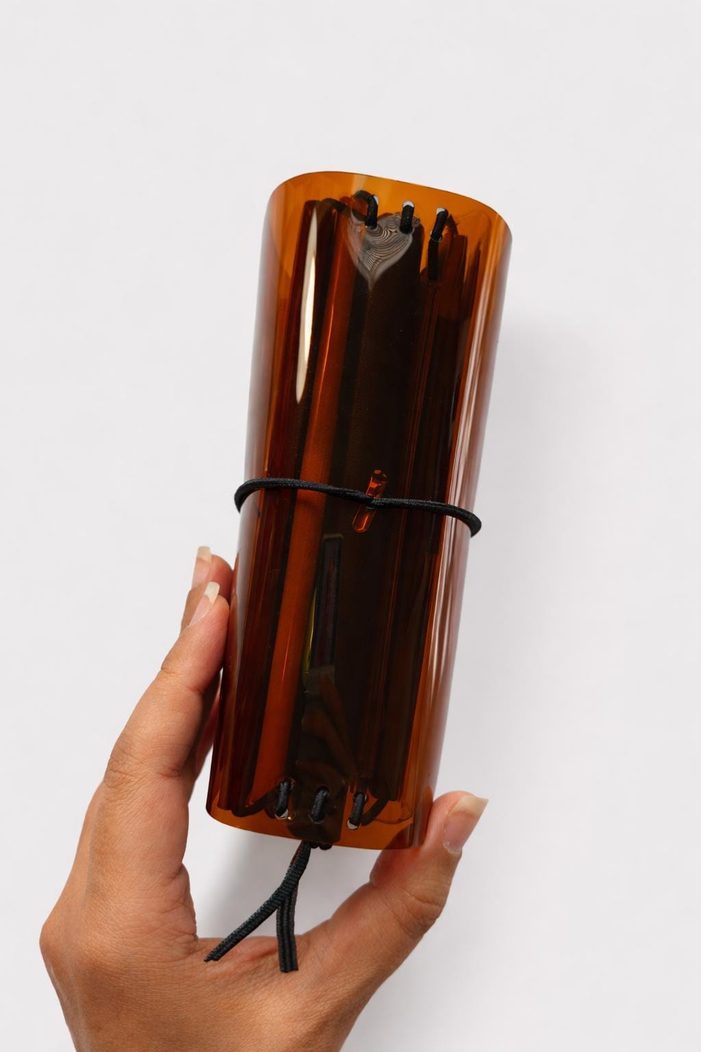 Transparent Vinyl Journal Planner Notebook Cover in Burnt Amber | Pocket, A5, A6, B6