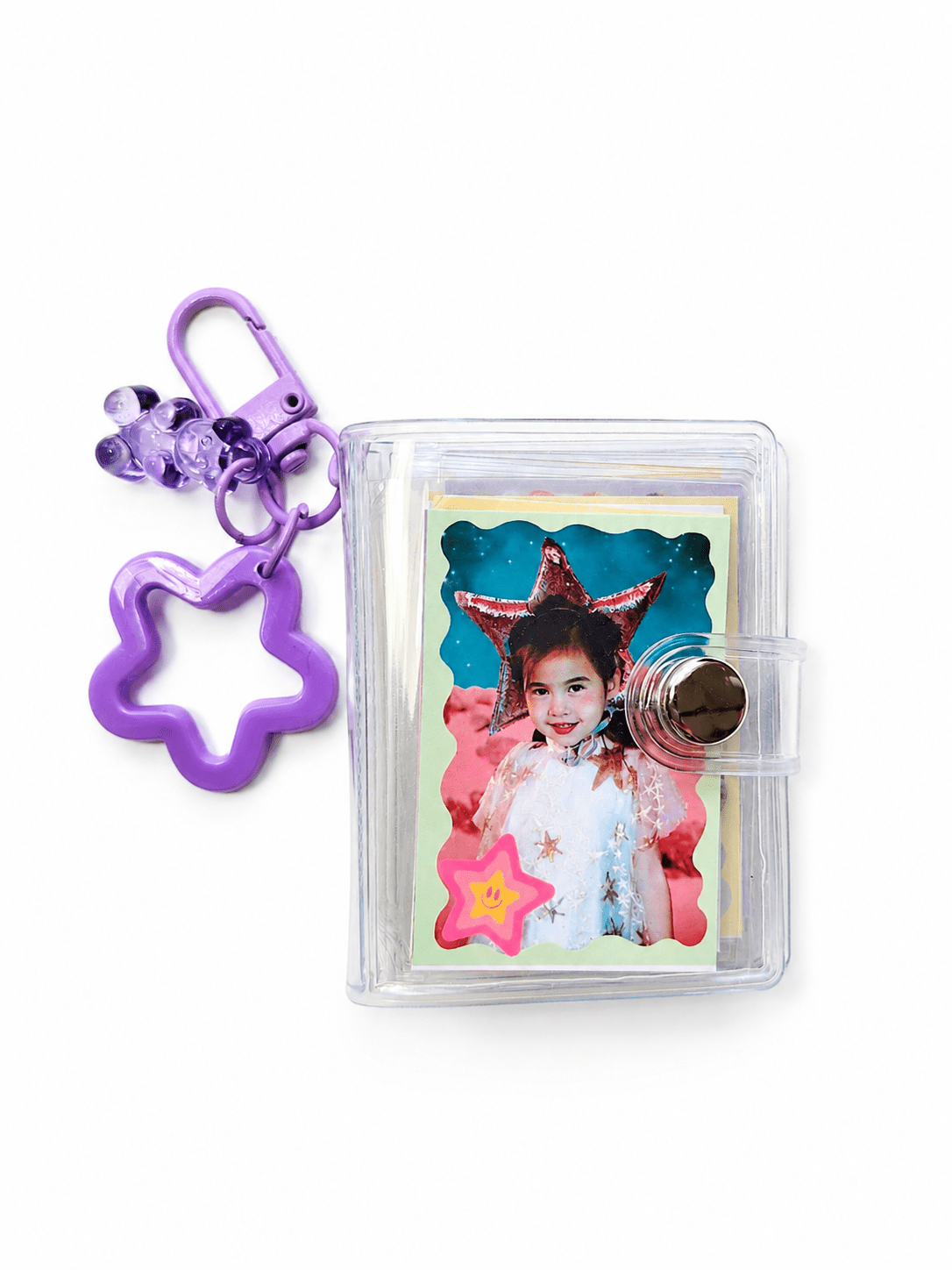 Mini Transparent Vinyl Photo Album Keychain Charm - FORMA & FOLIO