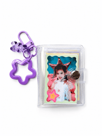 Mini Transparent Vinyl Photo Album Keychain Charm - FORMA & FOLIO