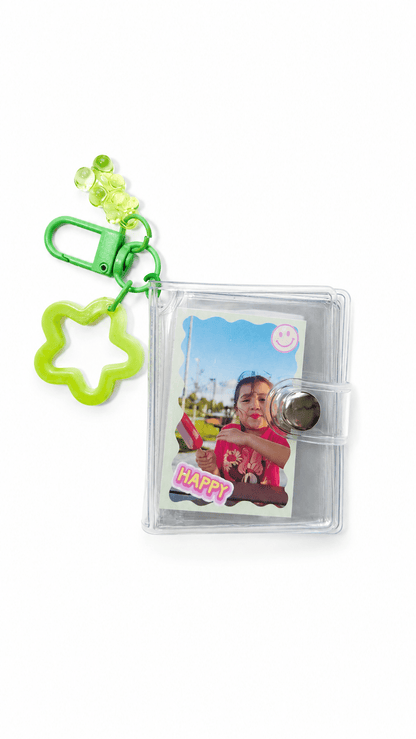 Mini Transparent Vinyl Photo Album Keychain Charm - FORMA & FOLIO