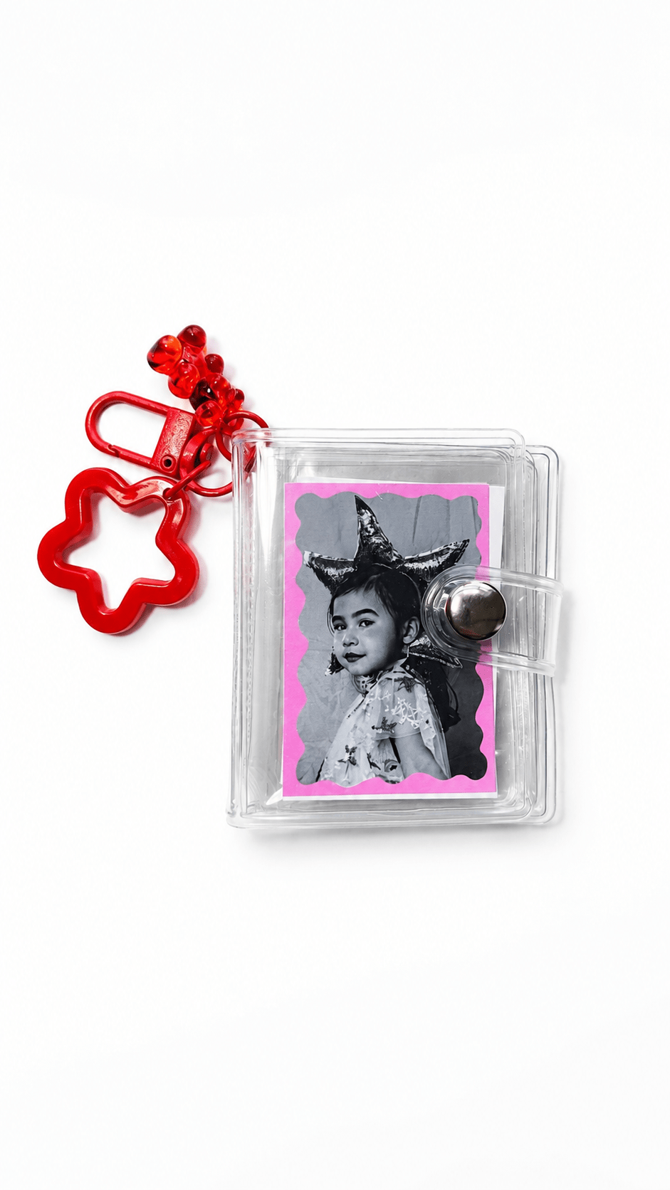 Mini Transparent Vinyl Photo Album Keychain Charm - FORMA & FOLIO