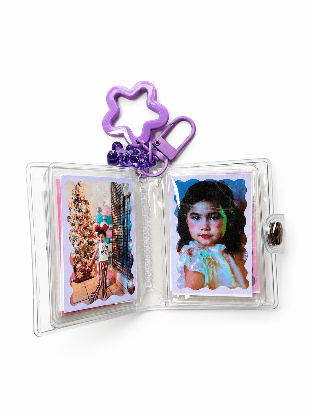 Mini Transparent Vinyl Photo Album Keychain Charm - FORMA & FOLIO