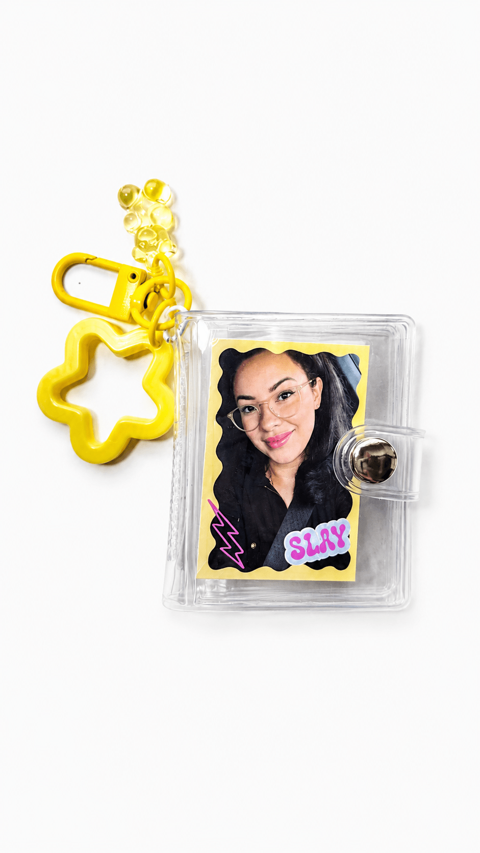Mini Transparent Vinyl Photo Album Keychain Charm - FORMA & FOLIO