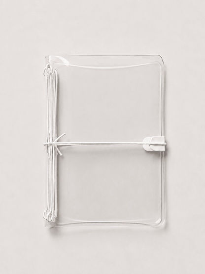 Transparent Vinyl Journal Planner Notebook Cover in Clear | Pocket, A5, A6, B6 - FORMA & FOLIO