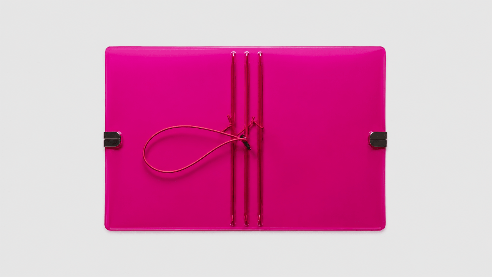 Transparent Vinyl Journal Planner Notebook Cover in Fuchsia | Pocket, A5, A6, B6 - FORMA & FOLIO