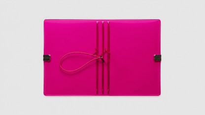 Transparent Vinyl Journal Planner Notebook Cover in Fuchsia | Pocket, A5, A6, B6 - FORMA & FOLIO