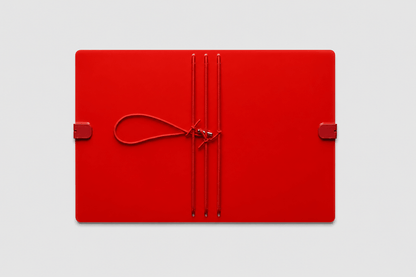 Transparent Vinyl Journal Planner Notebook Cover in Red | Pocket, A5, A6, B6 - FORMA & FOLIO