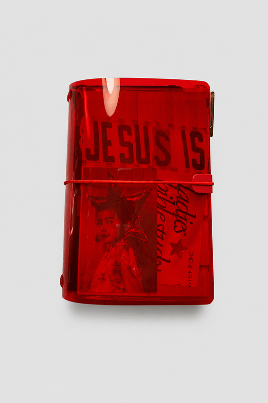 Transparent Vinyl Journal Planner Notebook Cover in Red | Pocket, A5, A6, B6 - FORMA & FOLIO