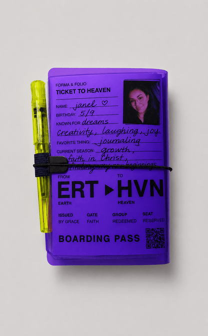 Transparent Vinyl Journal Planner Notebook Cover in Ultra Violet | Pocket, A5, A6, B6 (Copy) - FORMA & FOLIO
