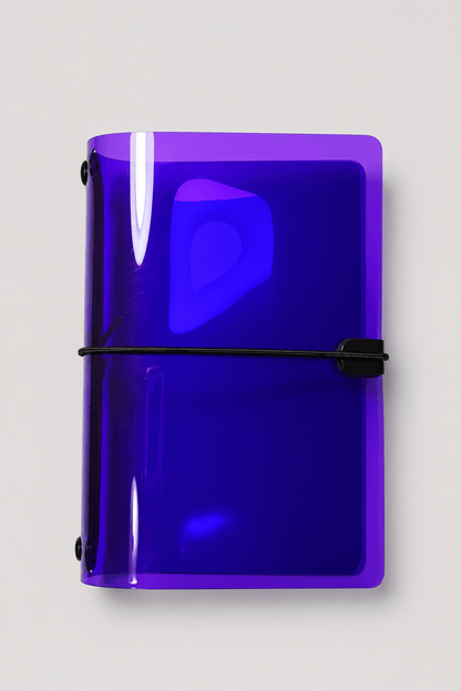 Transparent Vinyl Journal Planner Notebook Cover in Ultra Violet | Pocket, A5, A6, B6 (Copy) - FORMA & FOLIO