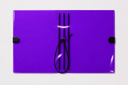 Transparent Vinyl Journal Planner Notebook Cover in Ultra Violet | Pocket, A5, A6, B6 (Copy) - FORMA & FOLIO