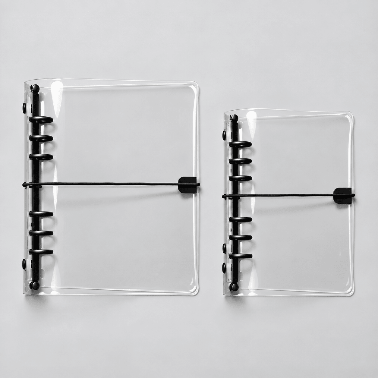 Transparent Vinyl PVC 6 Ring Binder Jelly Cover | A5, A6 - FORMA & FOLIO