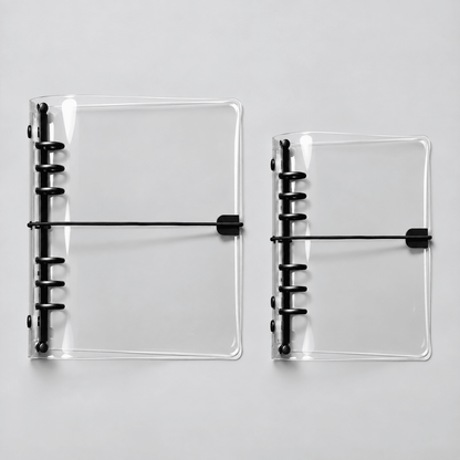 Transparent Vinyl PVC 6 Ring Binder Jelly Cover | A5, A6 - FORMA & FOLIO