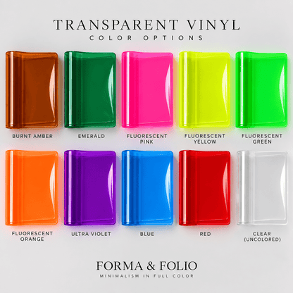 Transparent Vinyl PVC 6 Ring Binder Jelly Cover | A5, A6 - FORMA & FOLIO