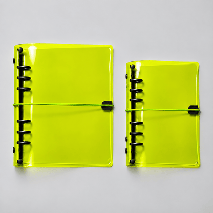 Transparent Vinyl PVC 6 Ring Binder Jelly Cover | A5, A6 - FORMA & FOLIO