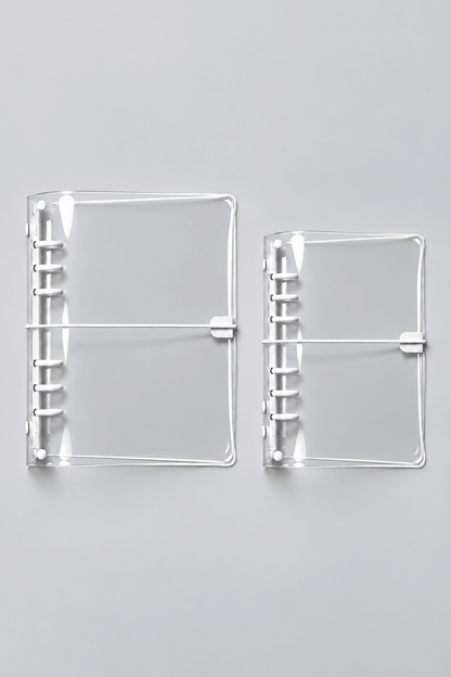 Transparent Vinyl PVC 6 Ring Binder Jelly Cover | A5, A6 - FORMA & FOLIO