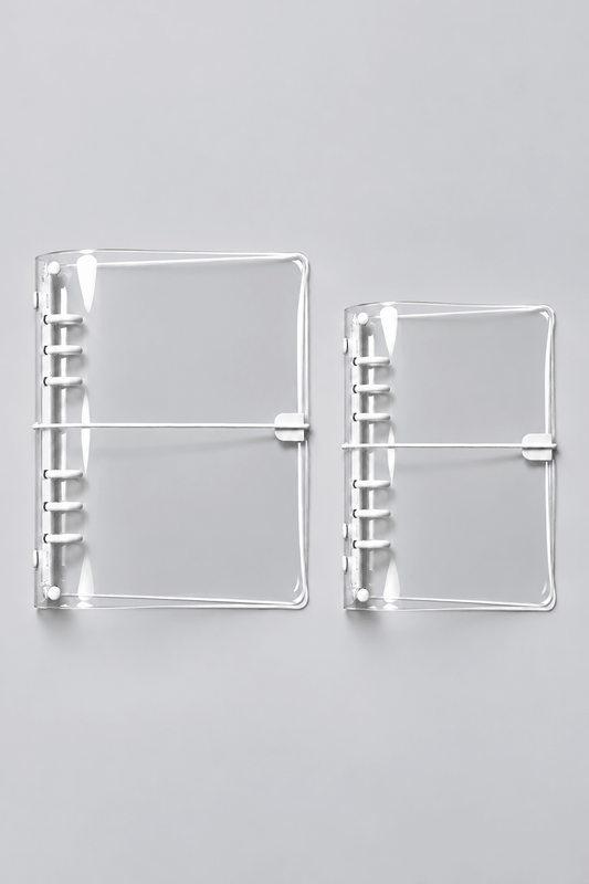 Transparent Vinyl PVC 6 Ring Binder Jelly Cover | A5, A6 - FORMA & FOLIO